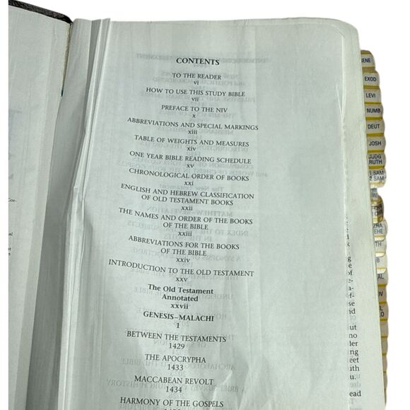 1994 Ryrie Study Bible KJV Black Bonded Leather Red Letter Edition Moody - Picture 7 of 10